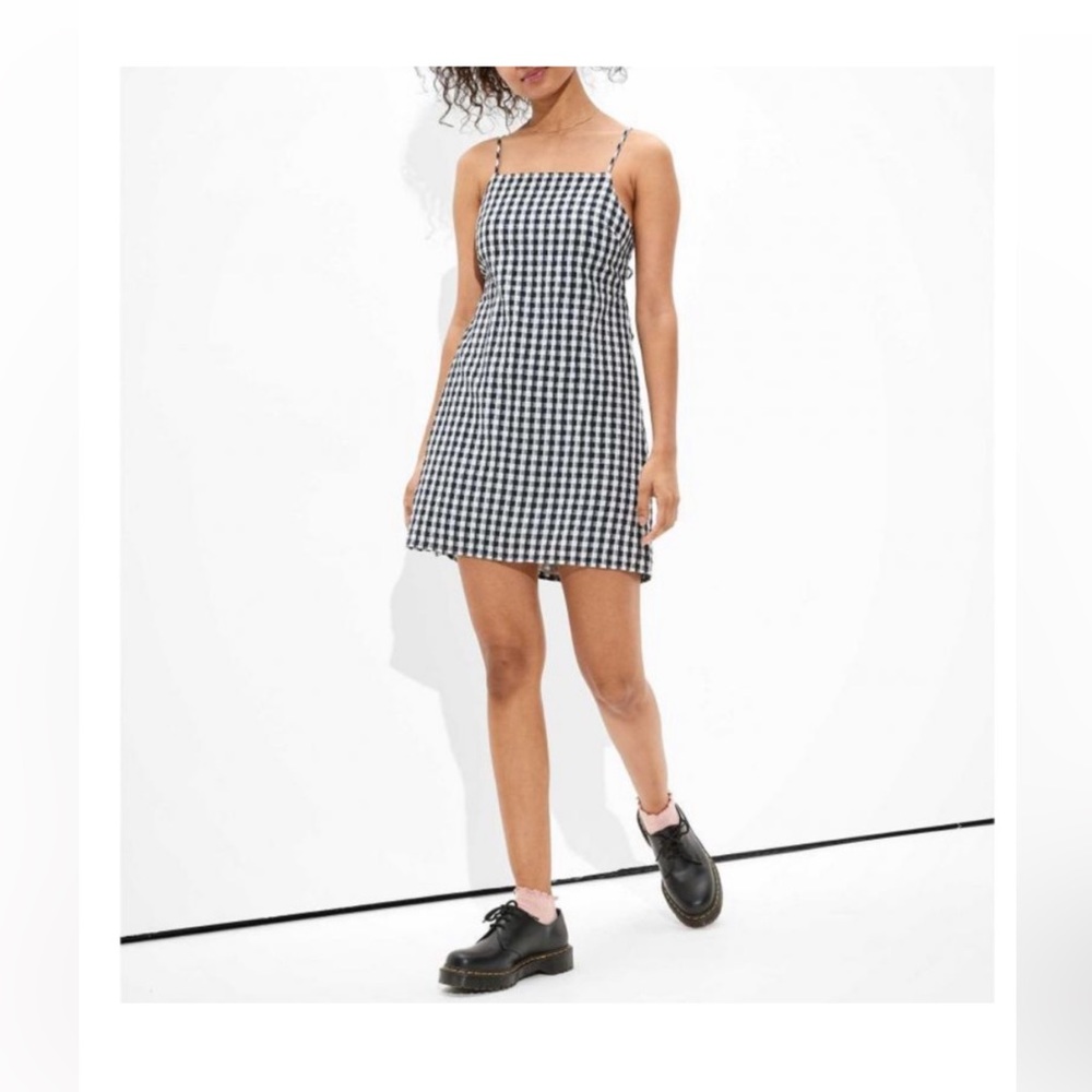 American Eagle Plaid Mini Dress - M